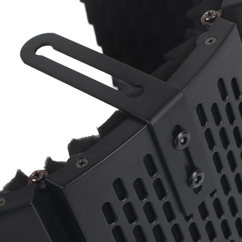 Vocal Booth Isolation Shield - 5-Panel Structure Microphone Isolation Shield Foldable