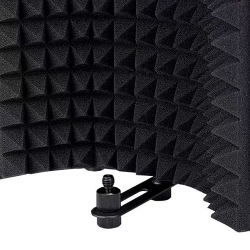 Vocal Booth Isolation Shield - DTB7 Sound-Absorbing Foam Mic Isolation Shield