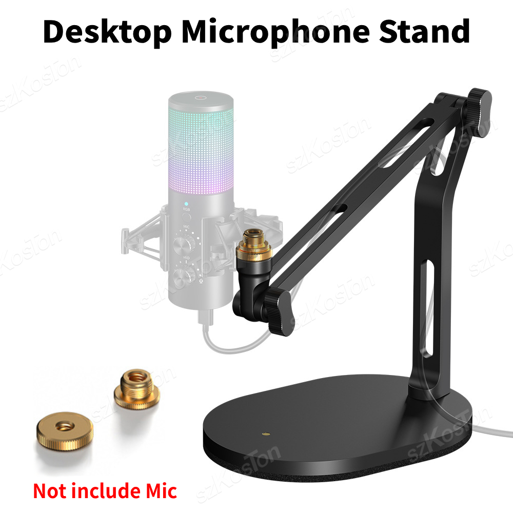 Microphone Boom Arm Desk - Foldable Desktop Microphone Stand for AM8