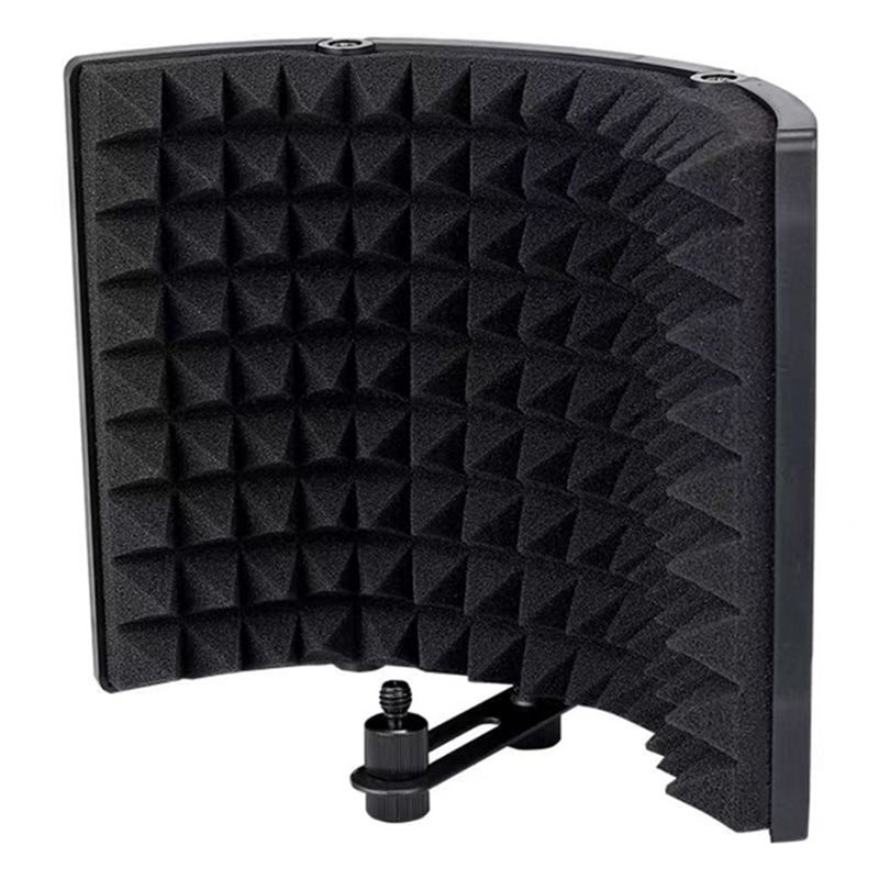 Vocal Booth Isolation Shield - B03B-Soundproof Screen Sound-Absorbing Foam Mic Isolation