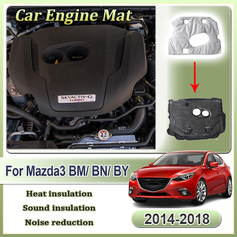 Acoustic Foam Panels Soundproof - Car Engine Mat For Mazda3 Mazda