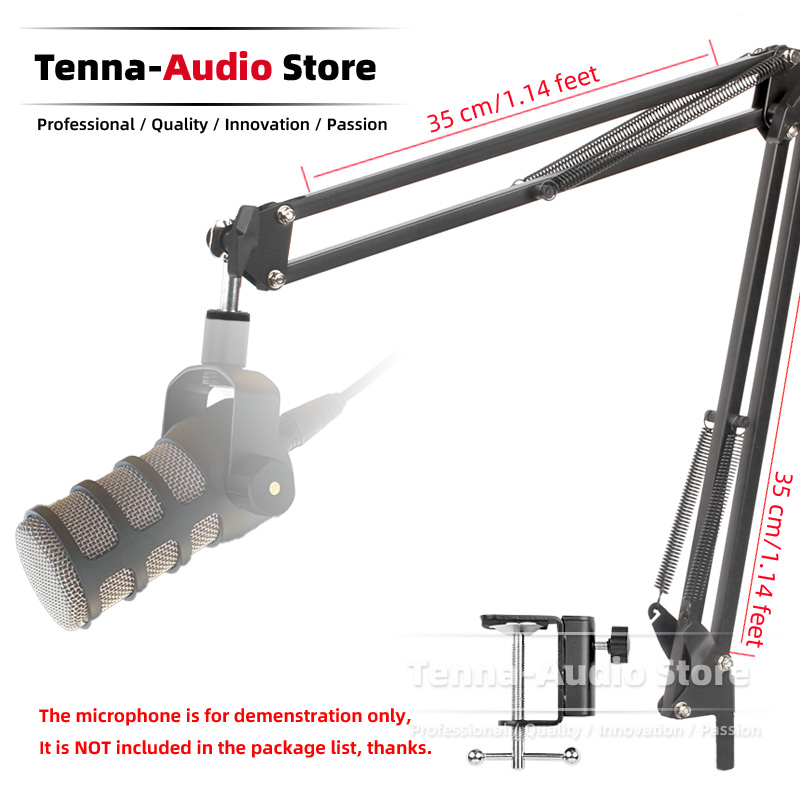 Microphone Boom Arm Desk - Desktop Suspension Cantilever Boom Arm Rack
