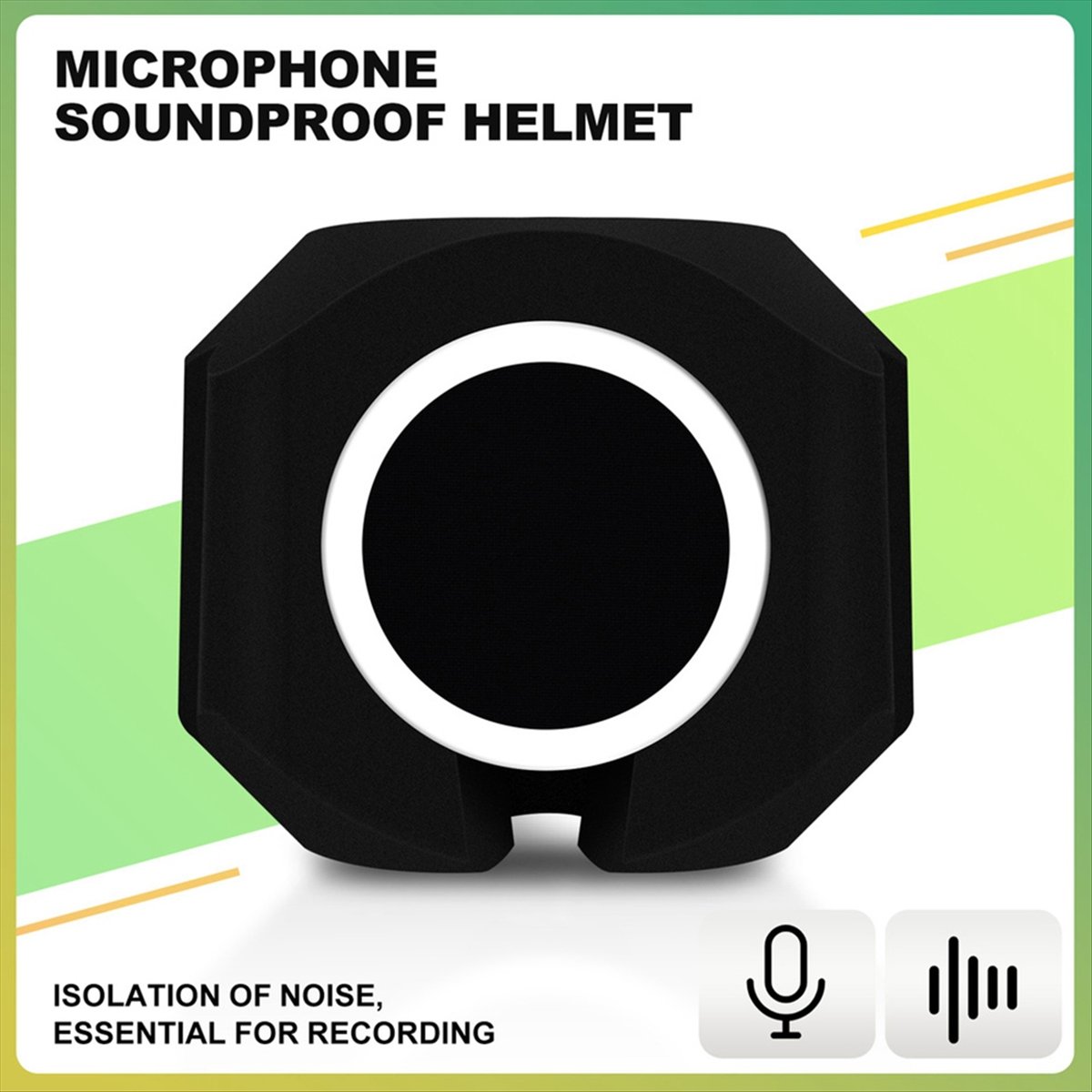 Vocal Booth Isolation Shield - A85P Microphone Pop Filter Portable Vocal