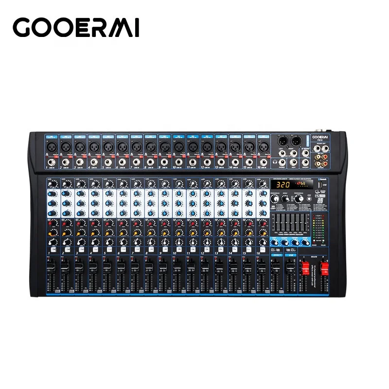 Audio Mixer 16 Channel Usb - PB16 Professional 16-Channel USB BT Digital
