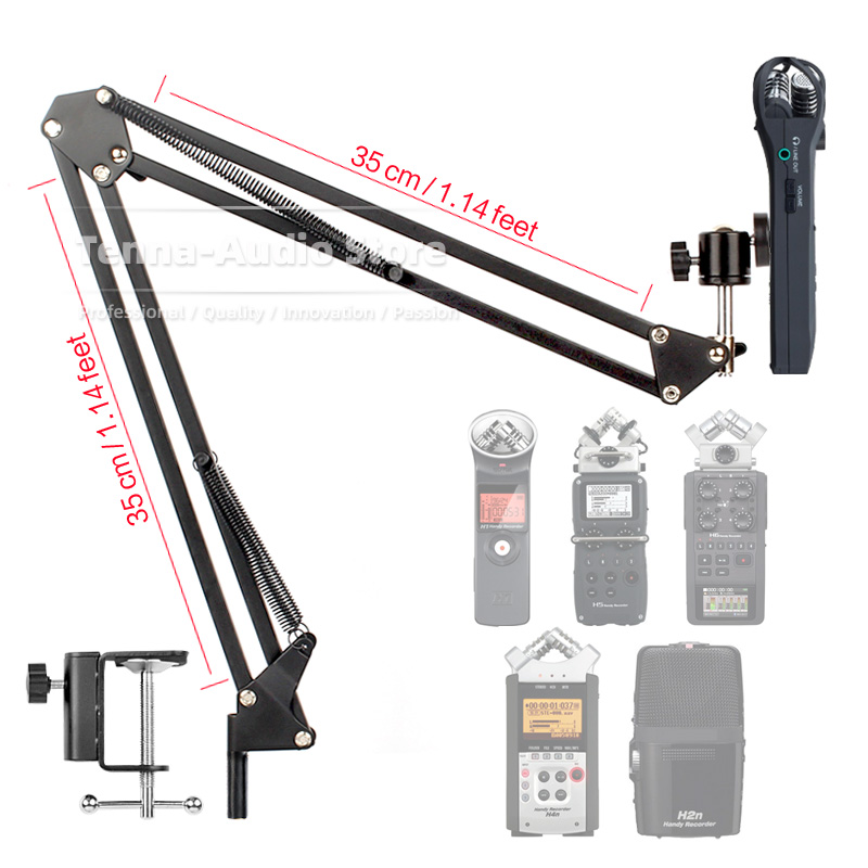 Microphone Boom Arm Desk - Tabletop Boom Arm Support For ZOOM