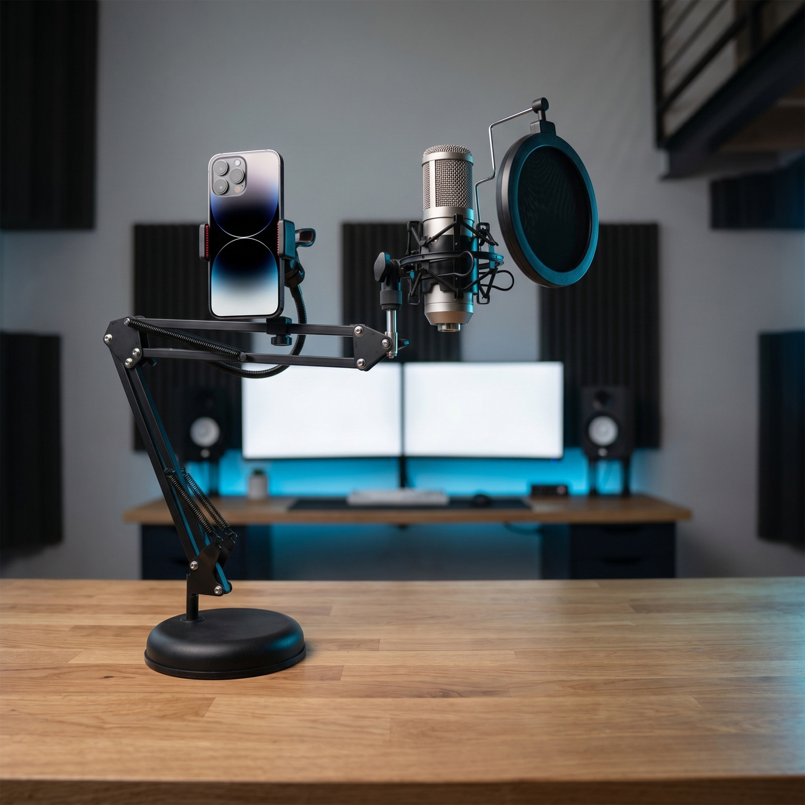 Professional Adjustable Microp - đánh giá và giá Microphone Boom Arm Desk