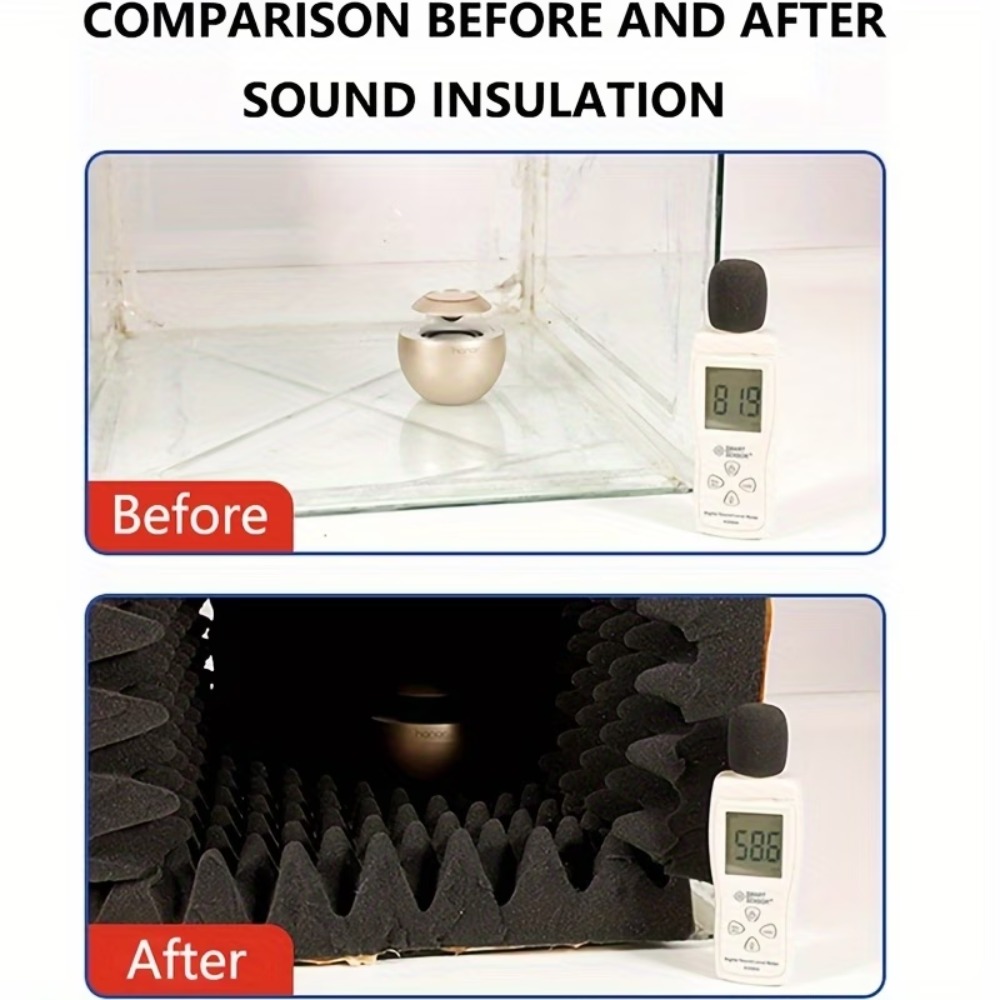 1 Roll 2cm-50x100cm Self-Adhes - đánh giá và giá Acoustic Foam Panels Soundproof