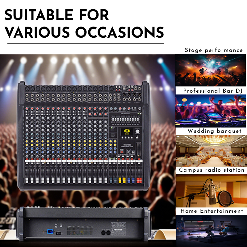 PAULKITSON CMS-1600 Profession - đánh giá và giá Audio Mixer 16 Channel Usb