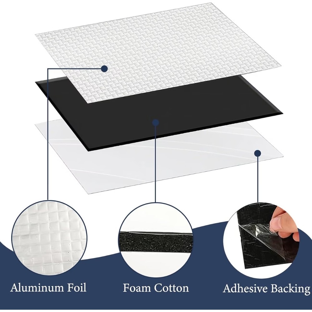 10PCS 10mm Car Sound Deadening - đánh giá và giá Acoustic Foam Panels Soundproof