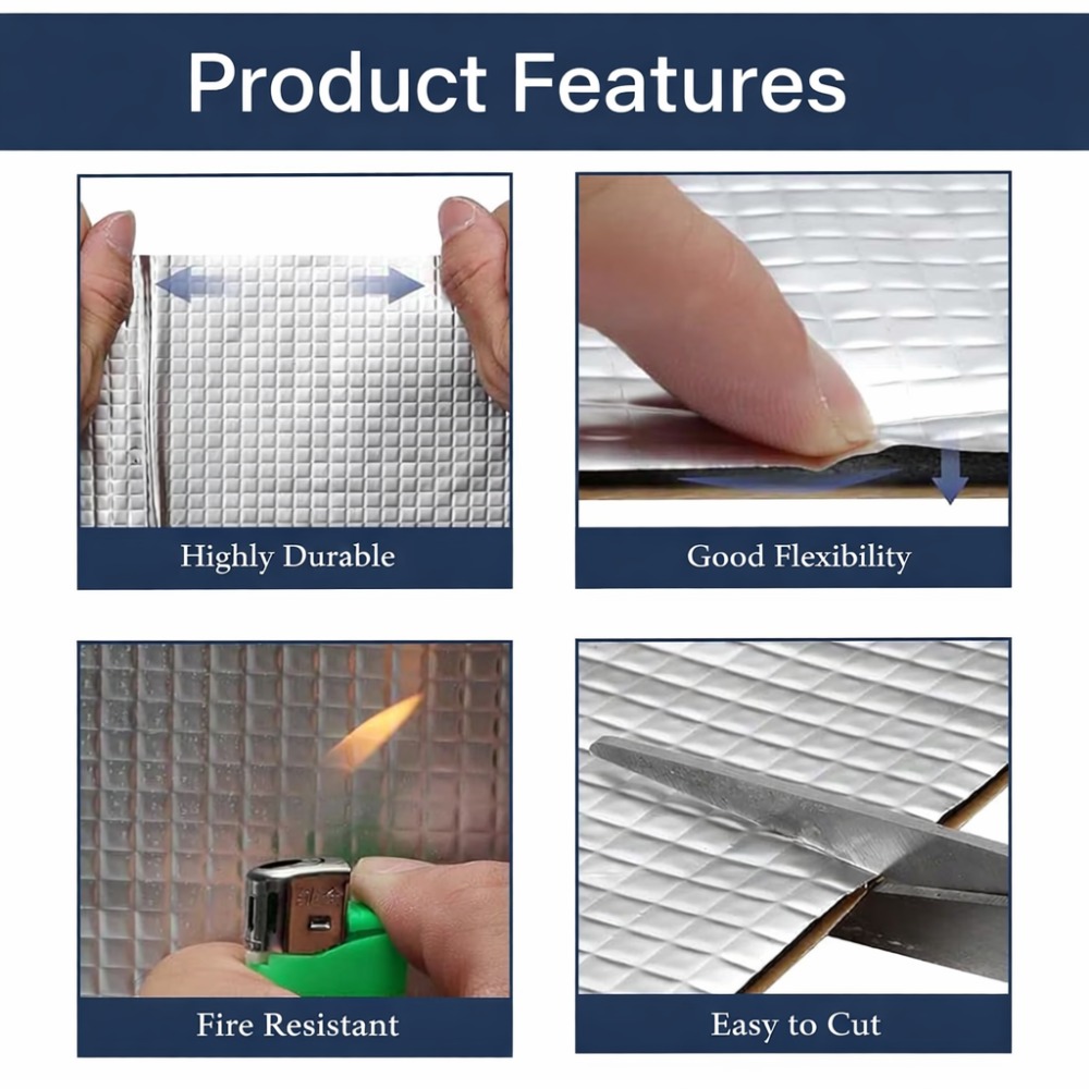 10PCS 10mm Car Sound Deadening - đánh giá và giá Acoustic Foam Panels Soundproof