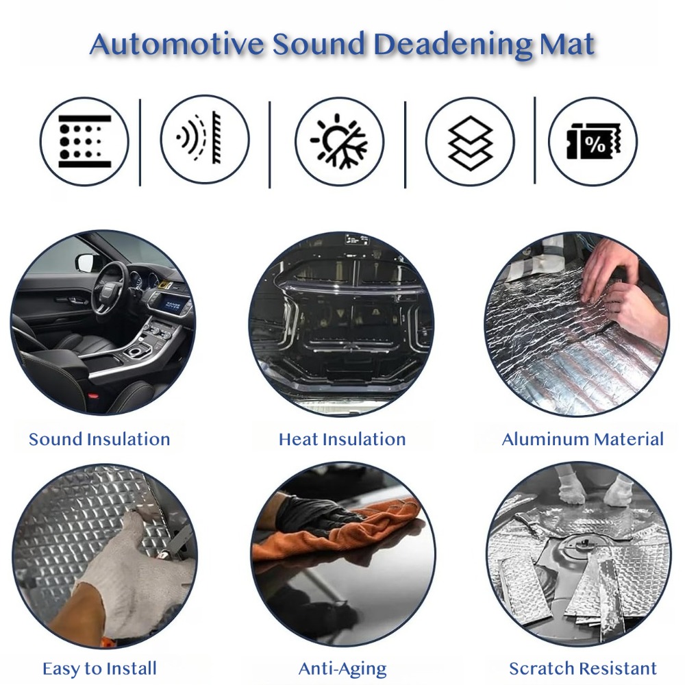 10PCS 10mm Car Sound Deadening - đánh giá và giá Acoustic Foam Panels Soundproof