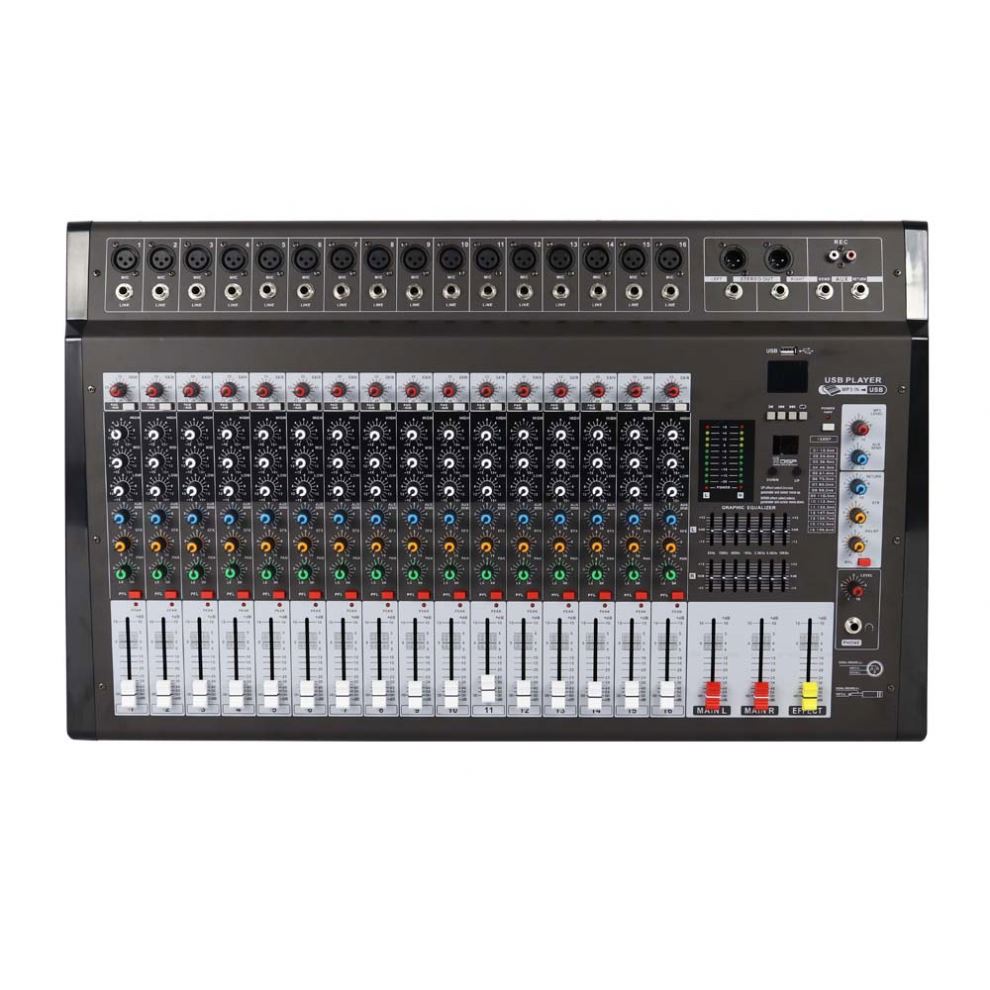 16 Channel Console Mixing, 16  - đánh giá và giá Audio Mixer 16 Channel Usb