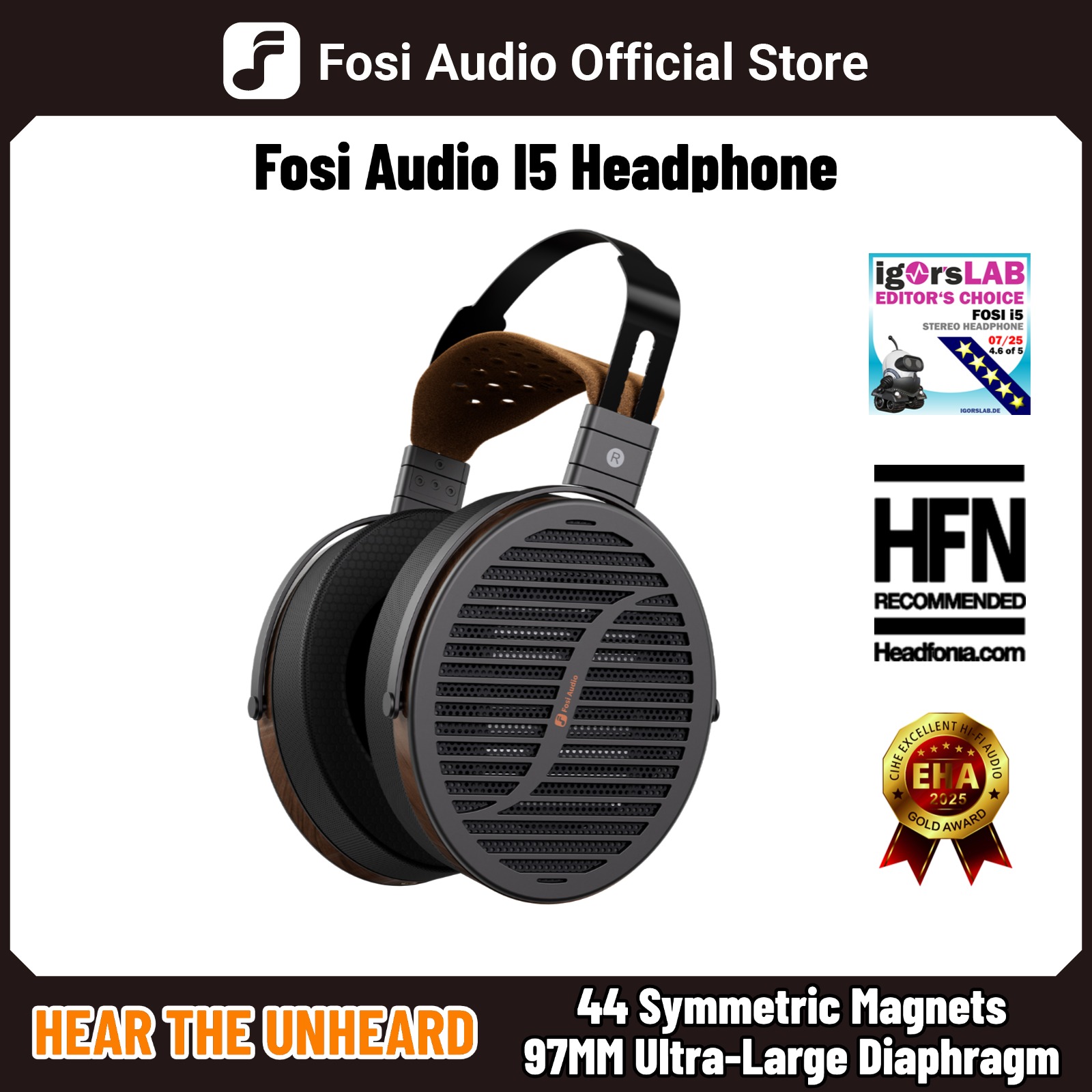 Fosi Audio I5 Open-Back Planar - đánh giá và giá Studio Headphones Monitoring Open Back