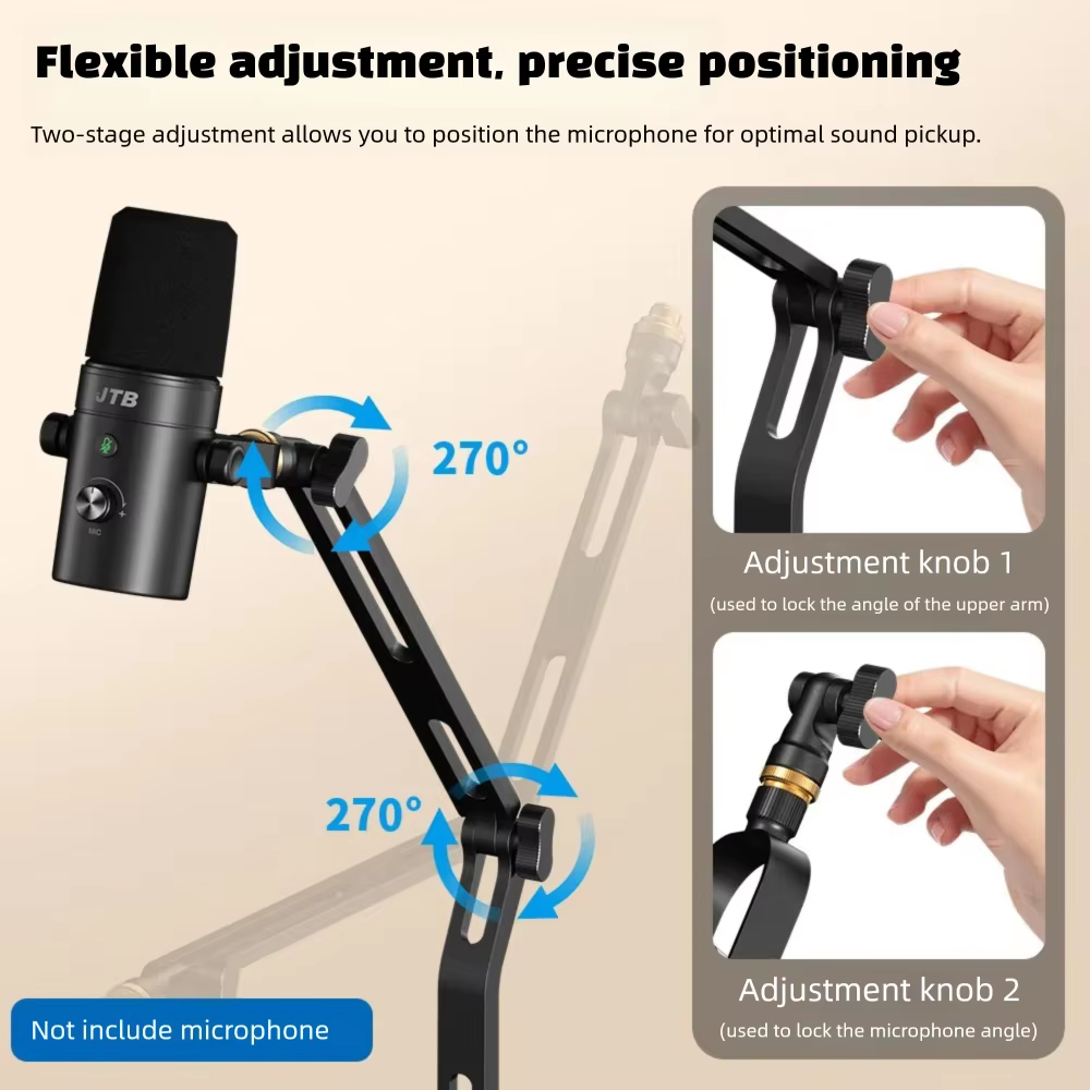 Foldable Desktop Microphone St - đánh giá và giá Microphone Boom Arm Desk