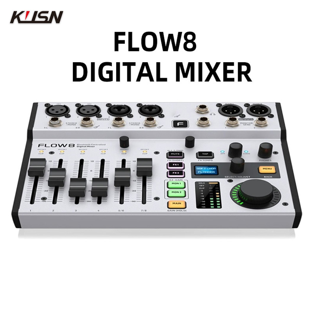 FLOW8 8-Input Digital Mixer wi - đánh giá và giá Audio Interface Usb 8 Channel