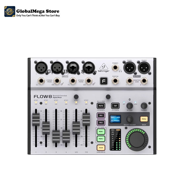 Flow8 Mini Digital Mixer Conso - đánh giá và giá Audio Interface Usb 8 Channel