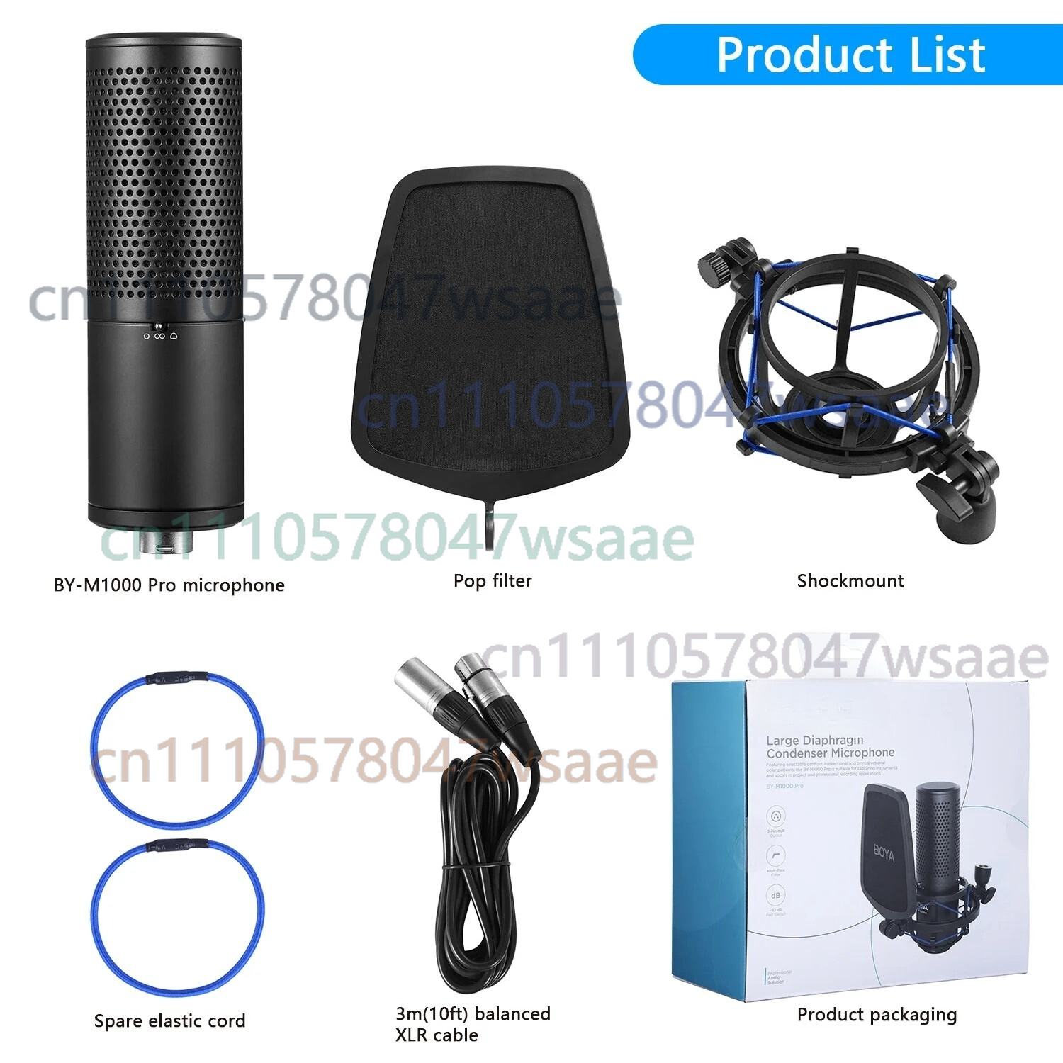 For BOYA BY-M1000 PRO Large Di - đánh giá và giá Condenser Microphone Studio Large Diaphragm