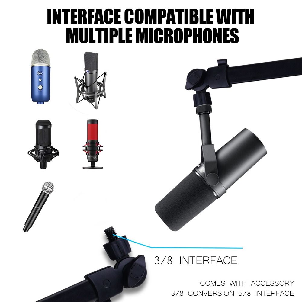 Professional Grade 360° Rotati - đánh giá và giá Microphone Boom Arm Desk
