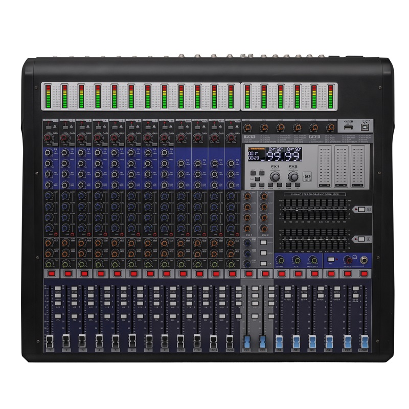 16-Channel Professional USB Au - đánh giá và giá Audio Mixer 16 Channel Usb