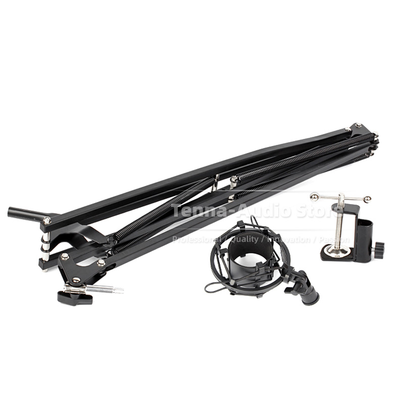 Để Bàn Treo Kéo Bùng Nổ Cánh T - đánh giá và giá Microphone Boom Arm Desk