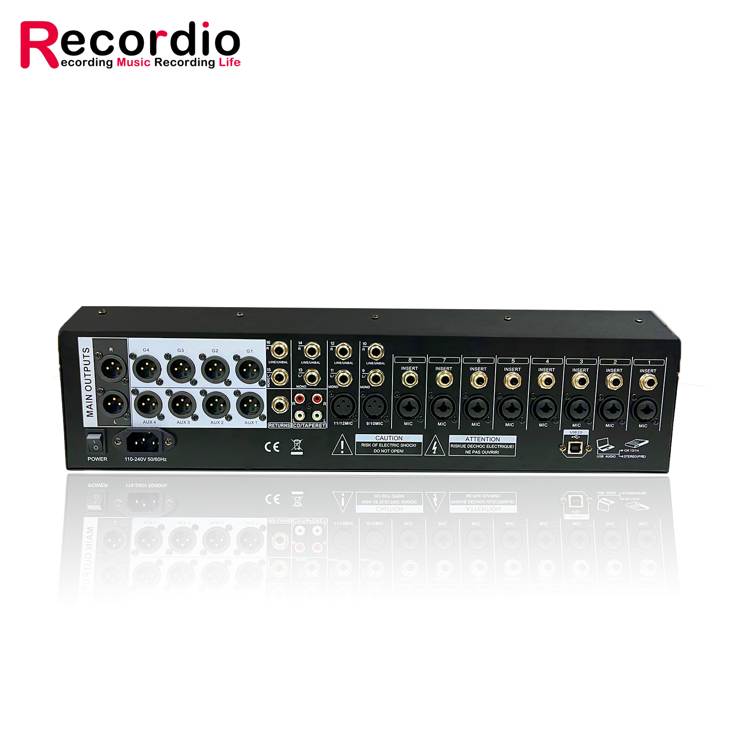 GAX-QQ16 Dual 99DSP Profession - đánh giá và giá Audio Mixer 16 Channel Usb